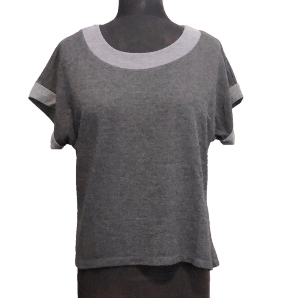 Gray Danskin Top Women's Top, Size Medium